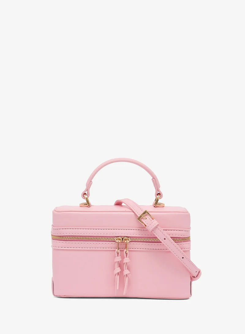 جينجر Bucket Bag With Top Handle Strap And Zipper
